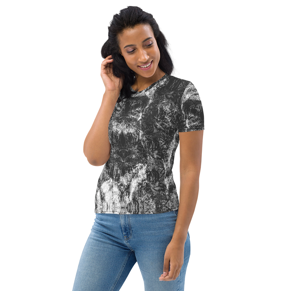 Thumbnail: 1C23 Foto Graphite [Tiger Tiger] Women's T-shirt