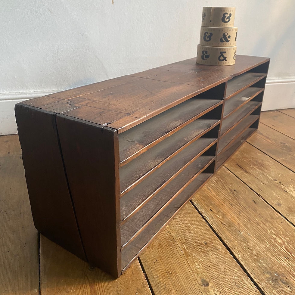 Thumbnail: Antique Pine Filing Shelves