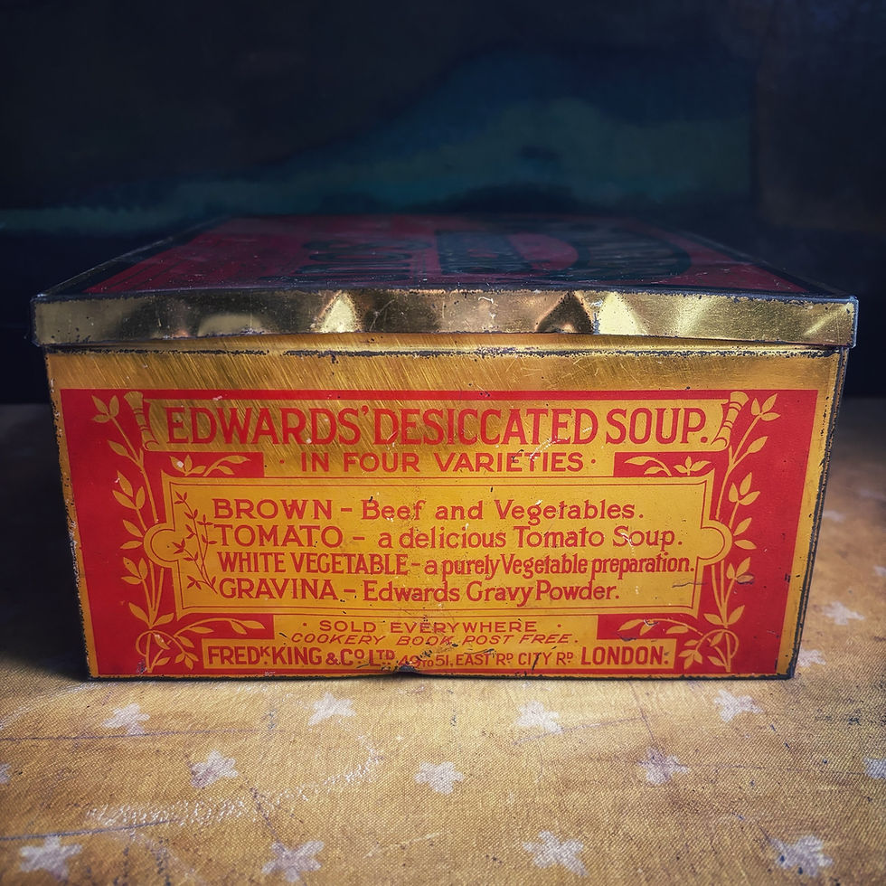 Thumbnail: Edwards’ Desiccated Soup Tin