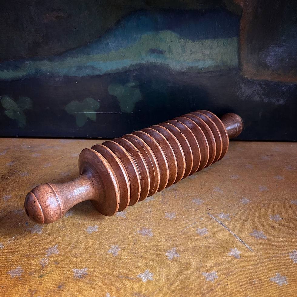 Thumbnail: Antique Treen Scottish Oatmeal Roller 