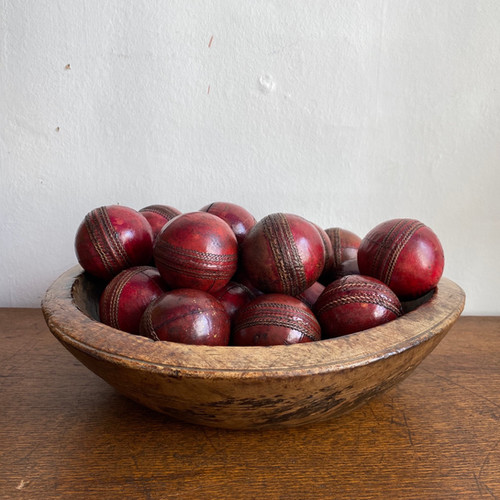 Vintage Leather Cricket Ball Briggs & Oliver
