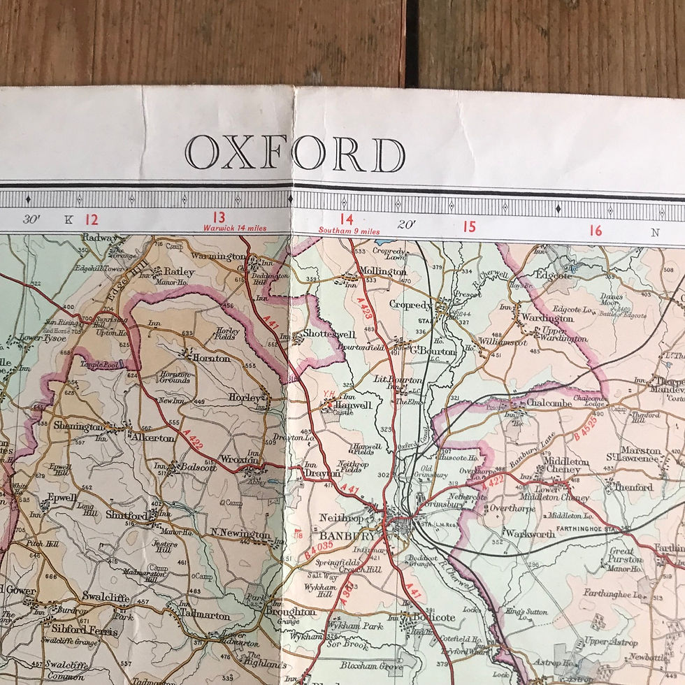Thumbnail: Vintage Bartholomew’s Map of Oxford
