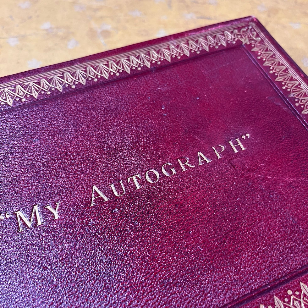Thumbnail: Leather Bound Autograph Album