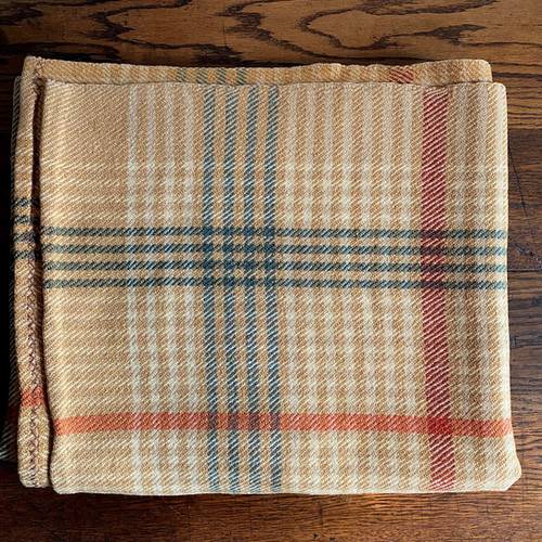 Heavy Vintage Wool Check Blanket Briggs & Oliver