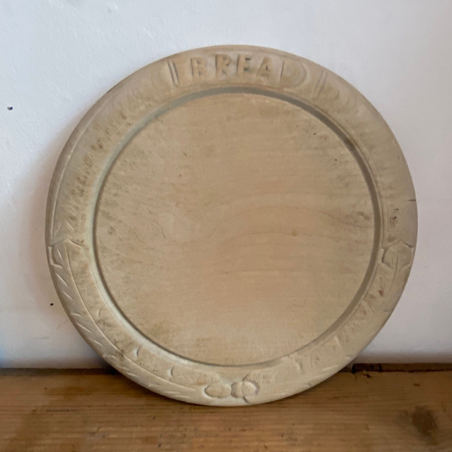 Carved Antique Sycamore Bread Board