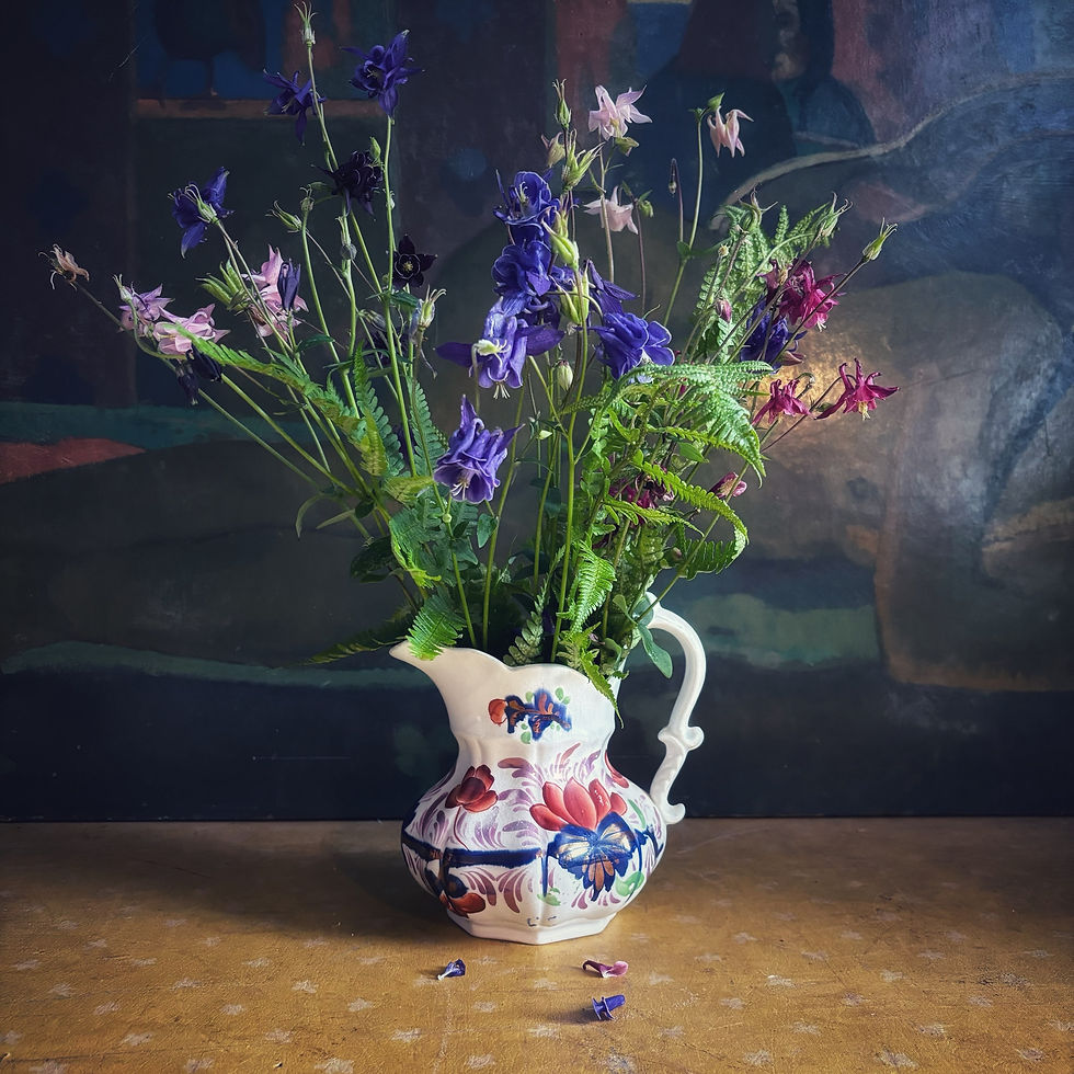 Gaudy Welsh Pot Bellied Jug