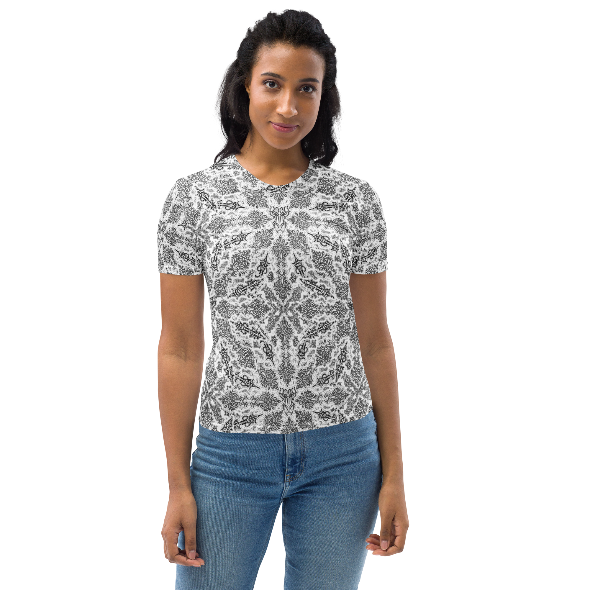 1I1623 Lion Crest OF Lily Women's T-shirt
