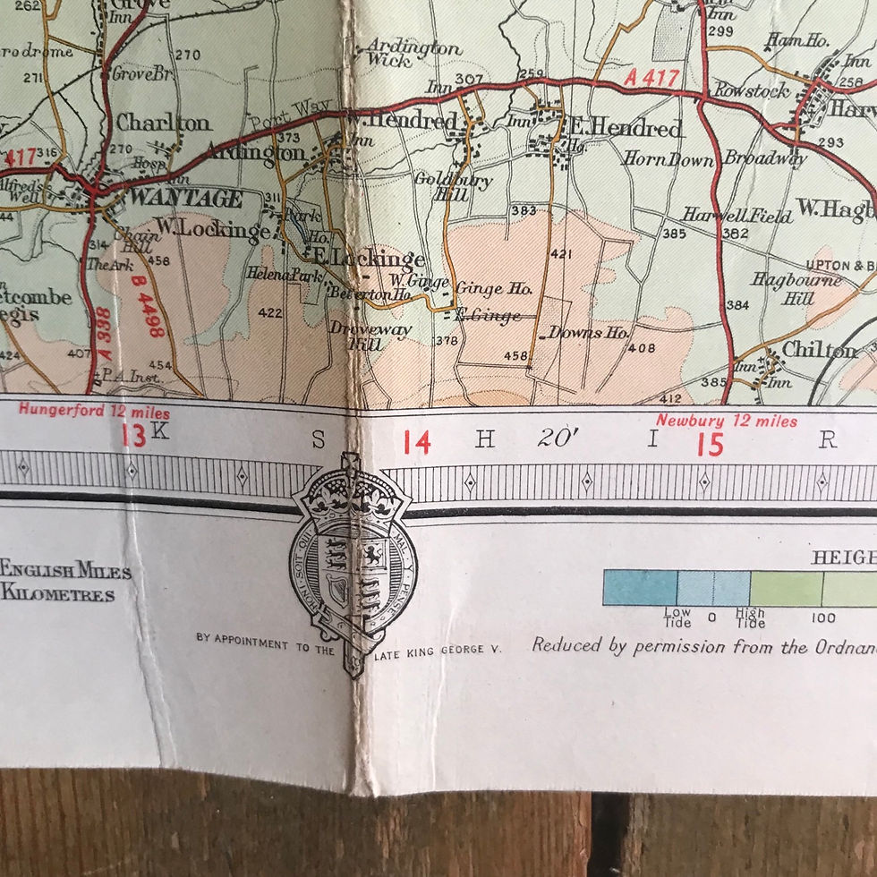 Thumbnail: Vintage Bartholomew’s Map of Oxford