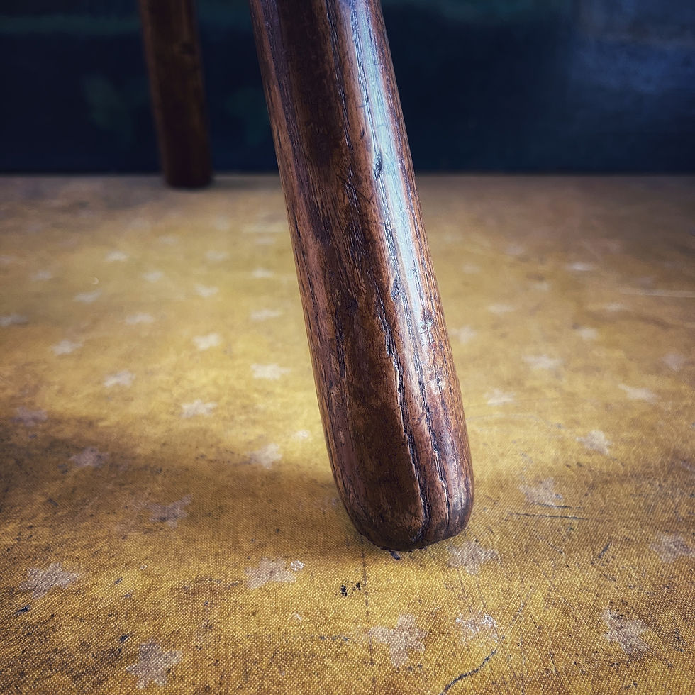 Thumbnail: Antique Ash & Elm Milking Stool