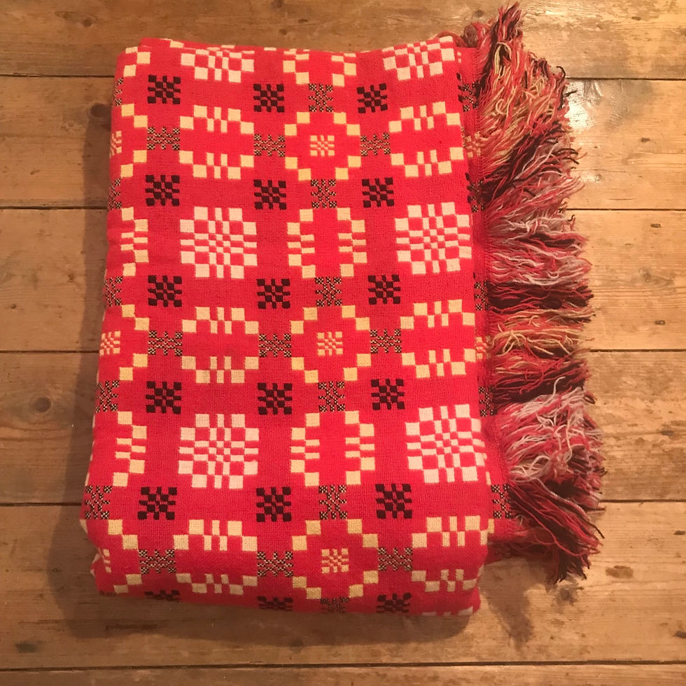 Antique Welsh Wool Blanket
