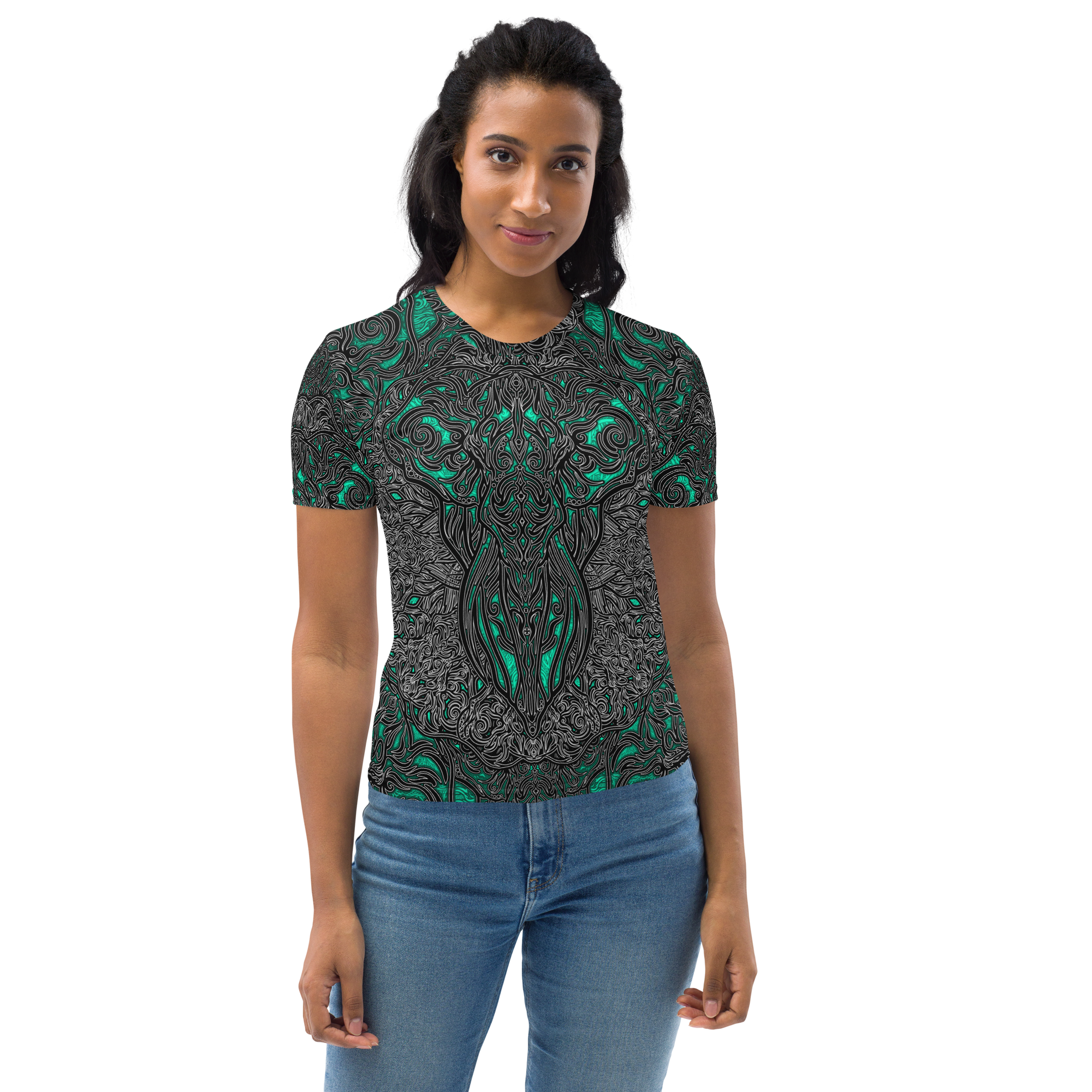 Elephant 1K26 Oddflower Jade Vine Women's T-shirt