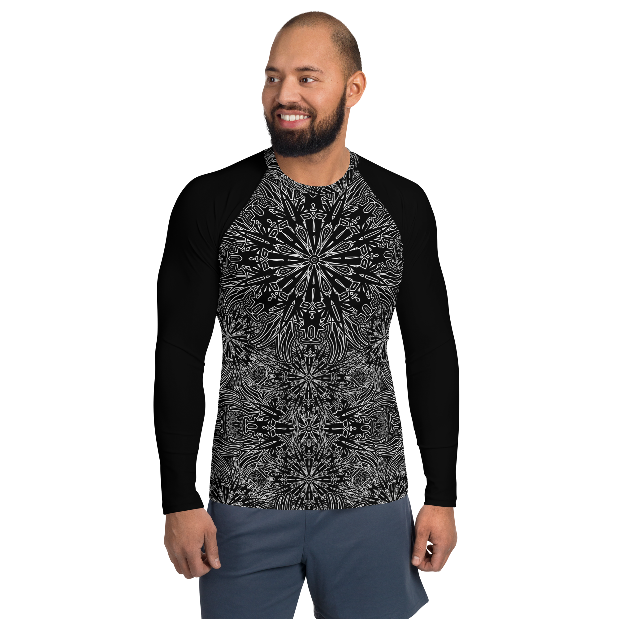 1G26 Oddflower Dahlia Men's Sun Guard V