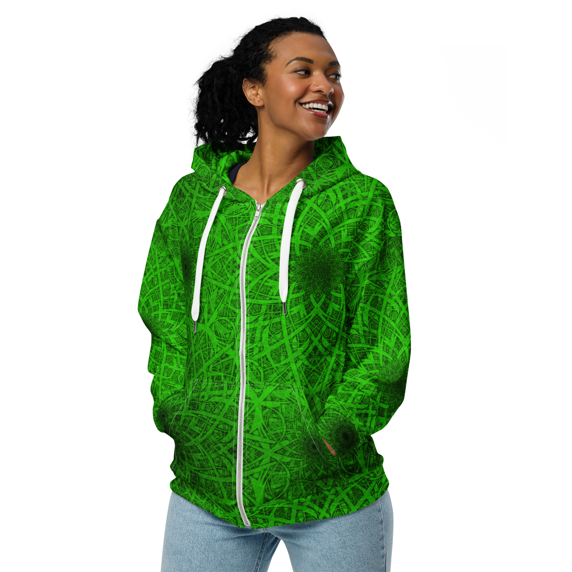 13D26 Spectrum Emerald zip hoodie For All