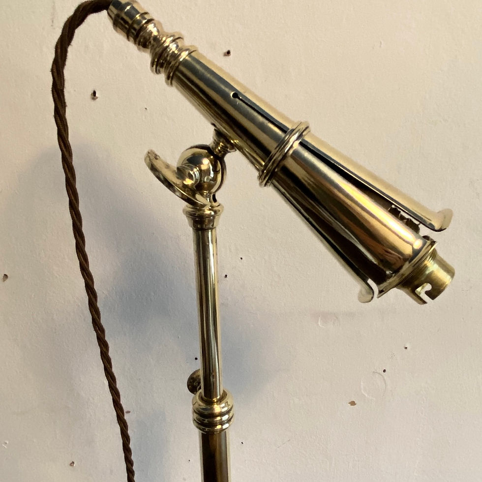 Thumbnail: Adjustable Articulated Brass Desk Lamp