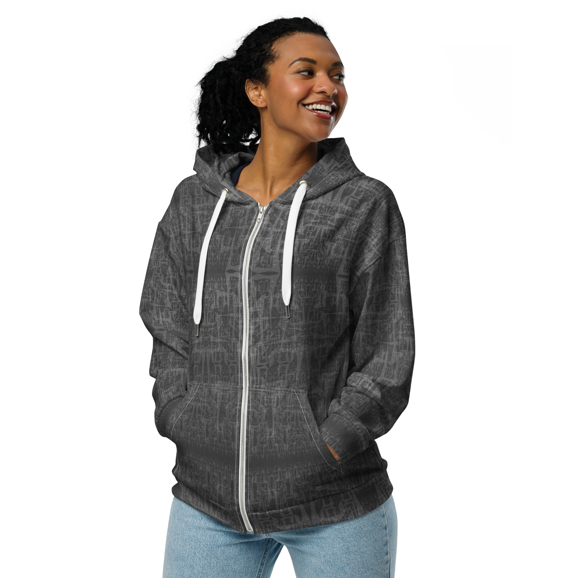 3|26 Graphite zip hoodie For All