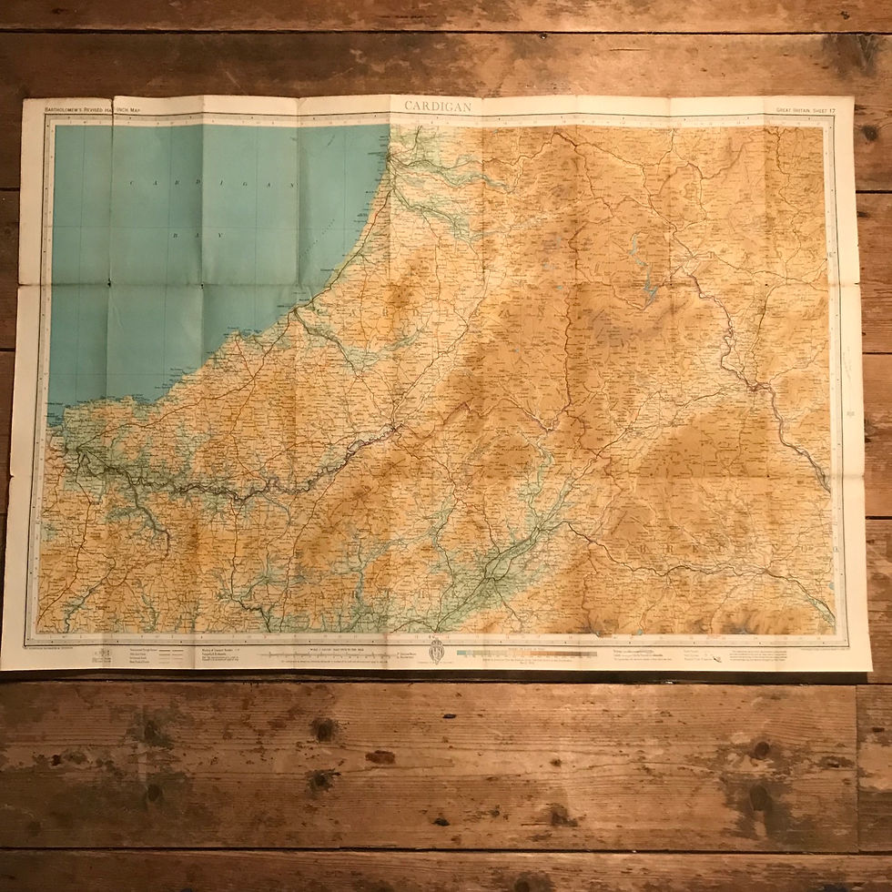 Thumbnail: Vintage Bartholomew’s Map of Cardigan Bay