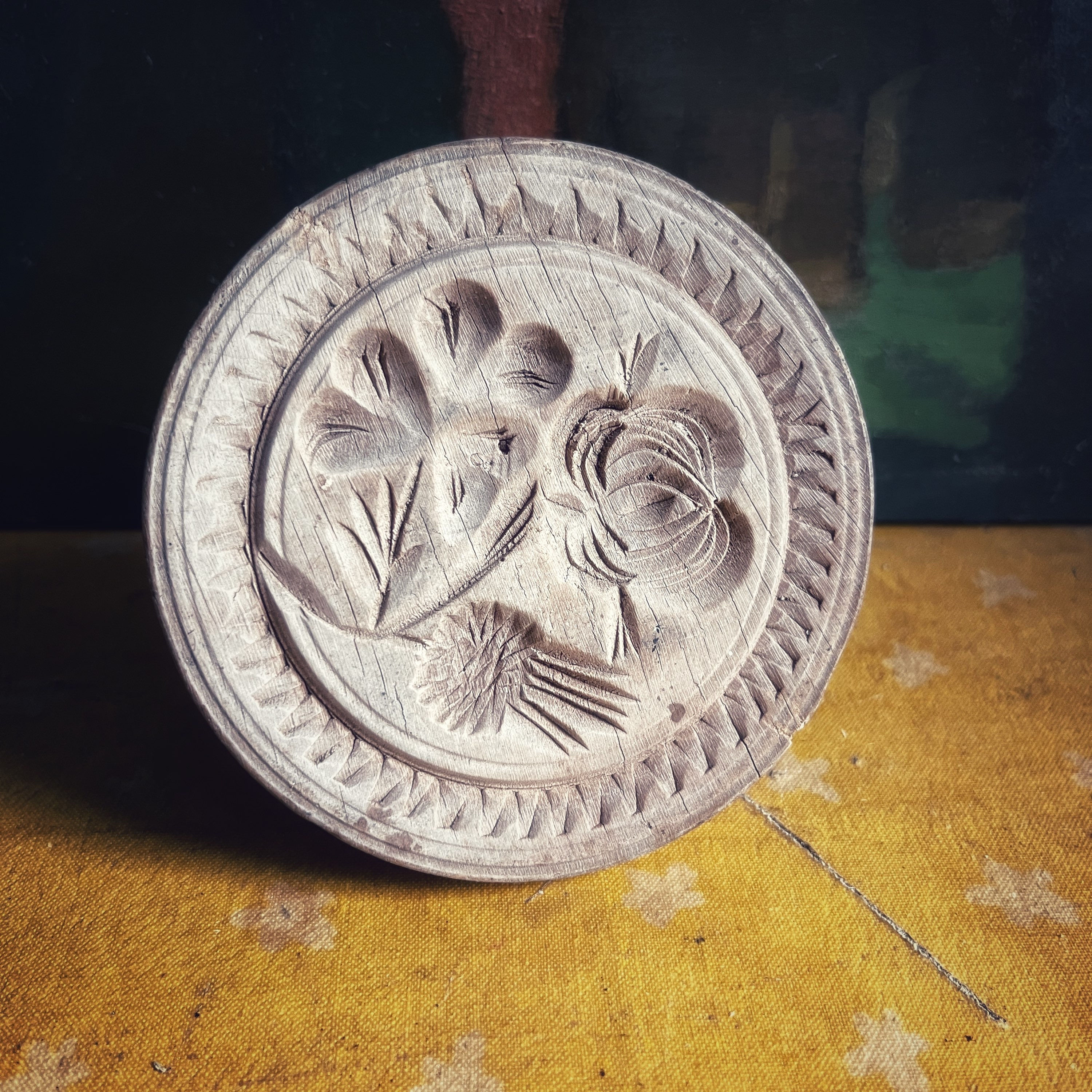 Victorian Sycamore Butter Stamp 