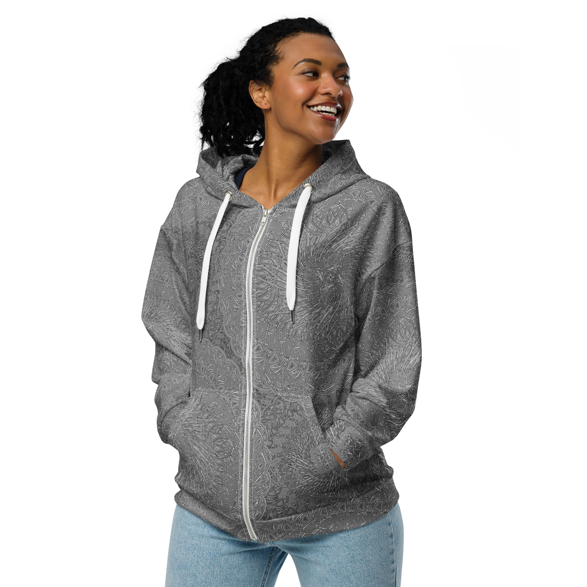 2GΩ26 Oddflower Folium zip hoodie For All