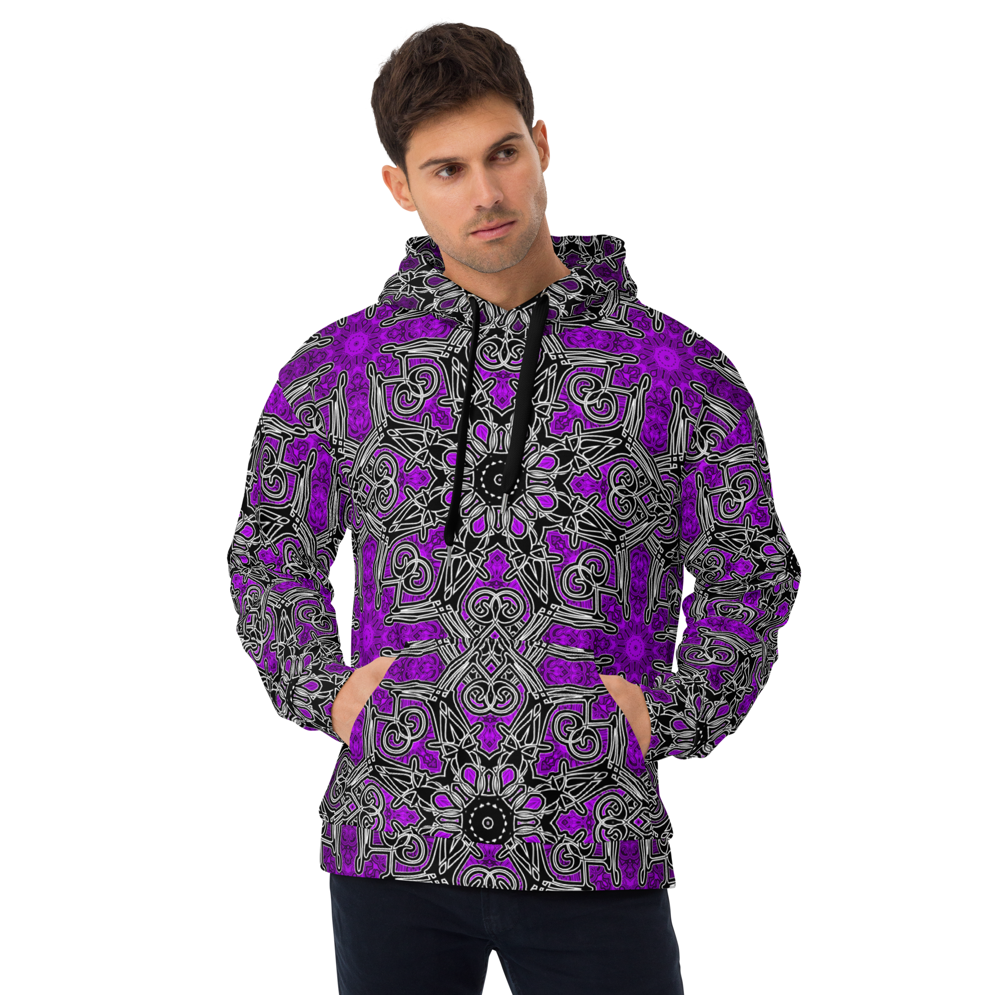 8LL25 Oddflower Violet For All Hoodie