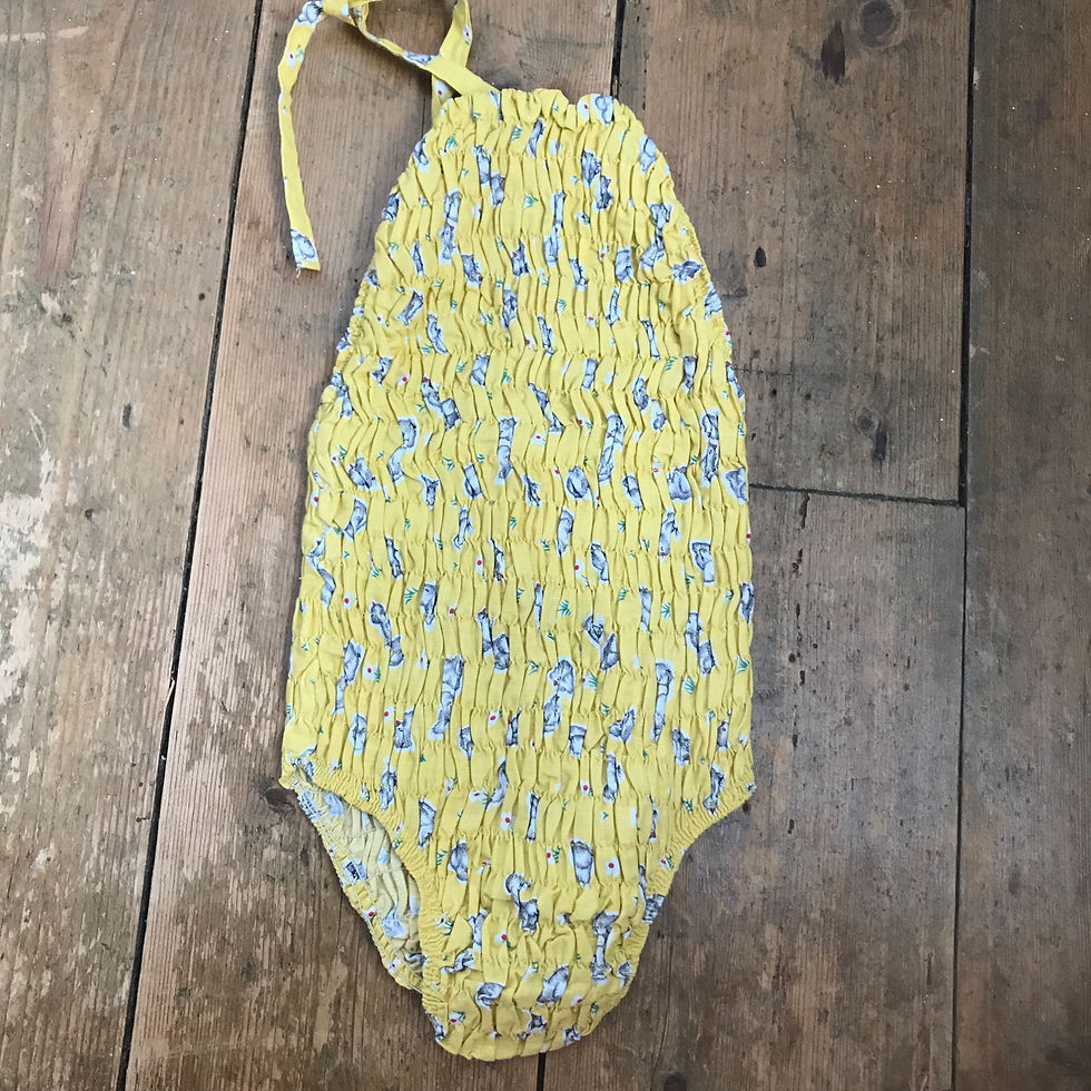  Original 1950’s Cotton Ruched Swimsuit. 