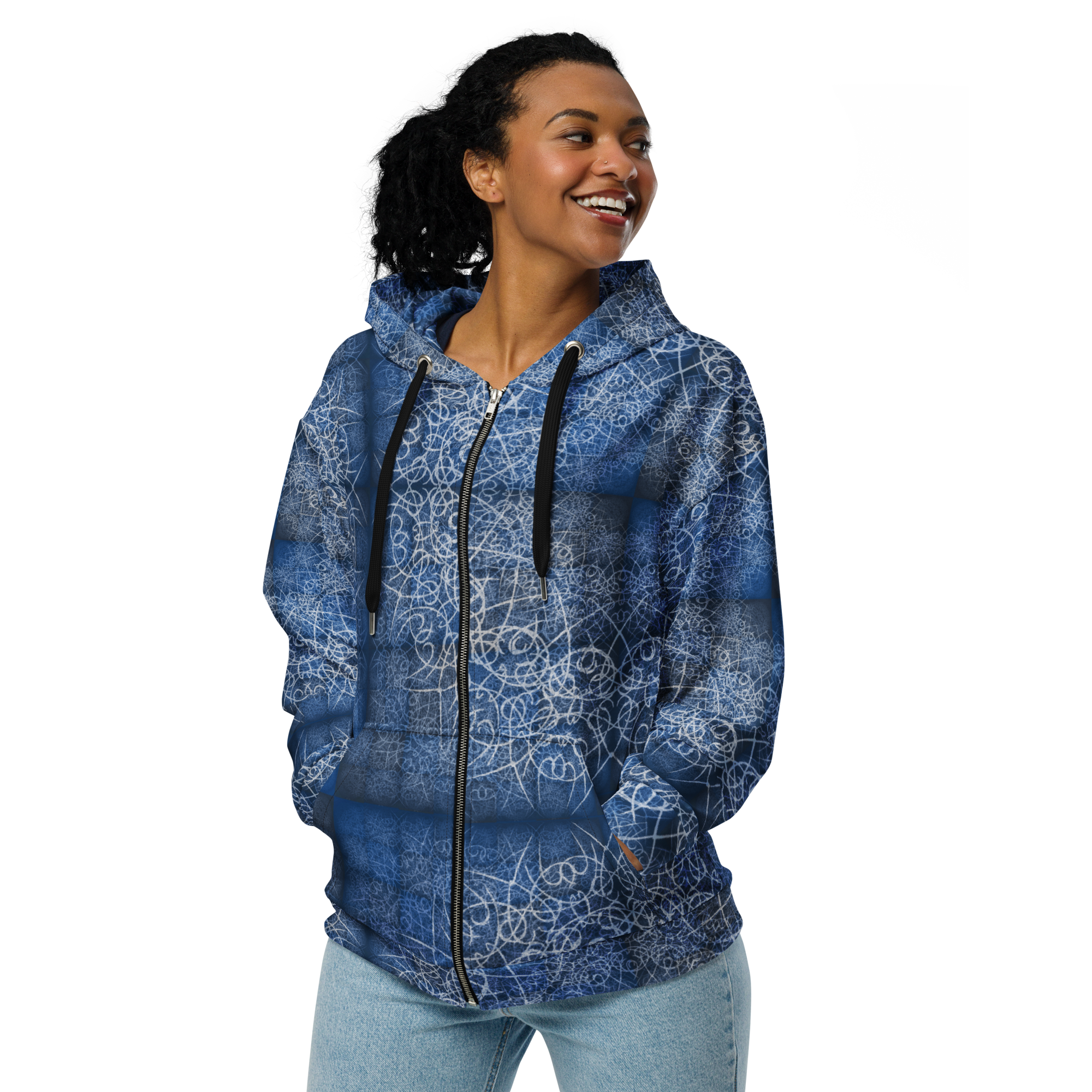 21 SES 2020 Hydrangea Zip Hoodie For All