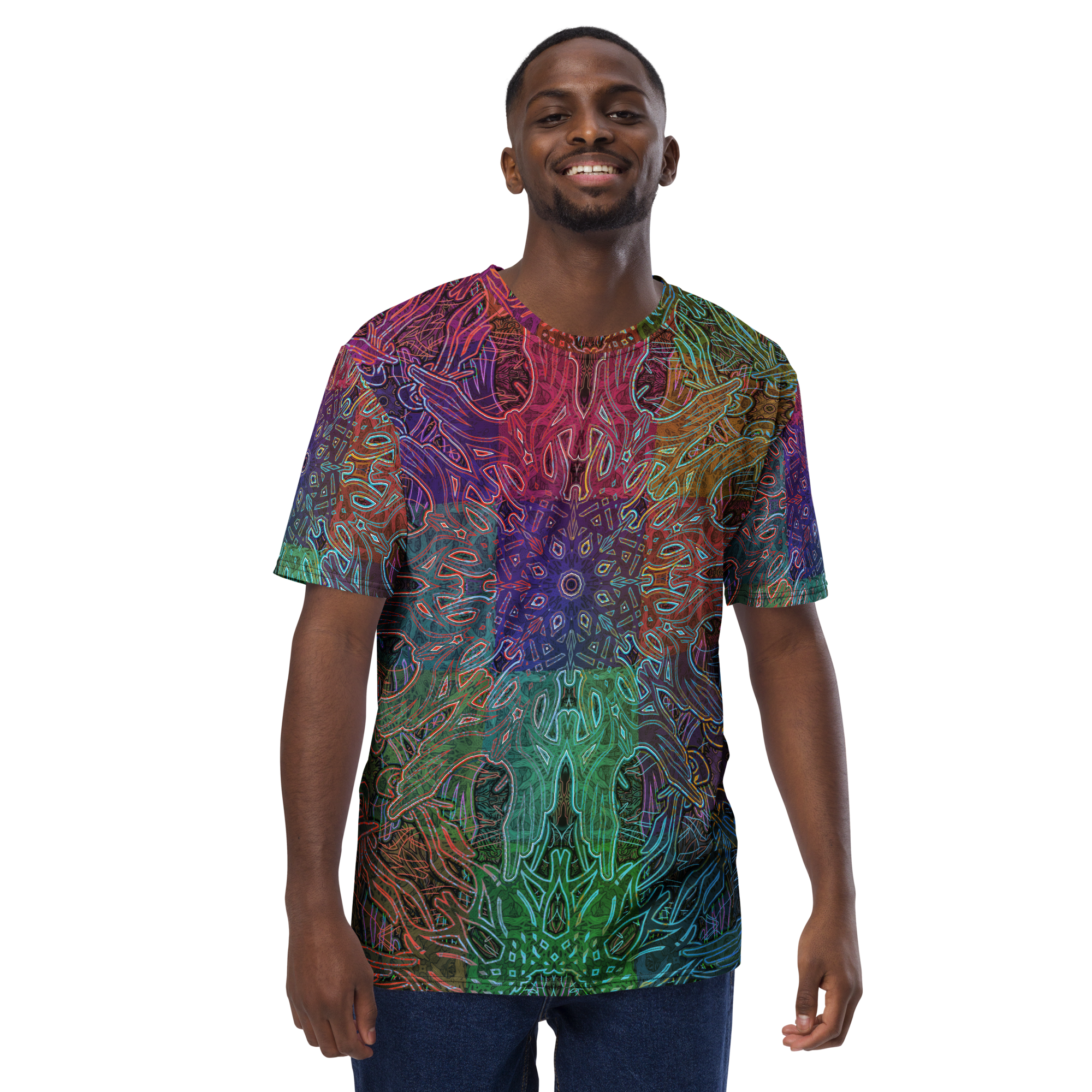 364|24 Kaleidoscope Blocks Men's T-shirt