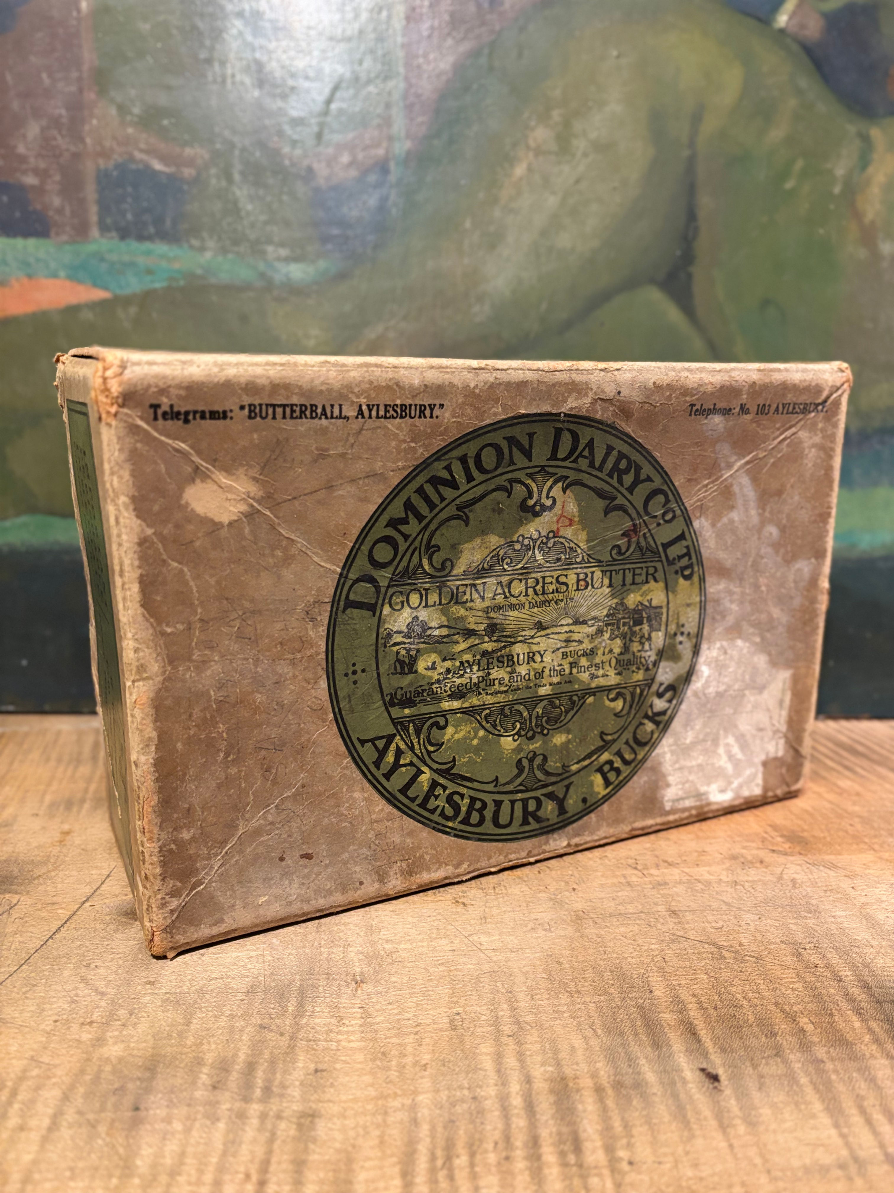 Antique Card Butter Box