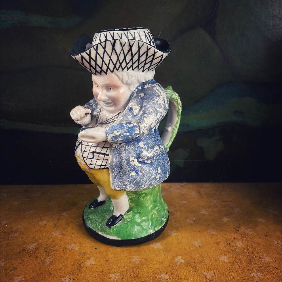 The Snuff Taker 1840 Pearlware Jug