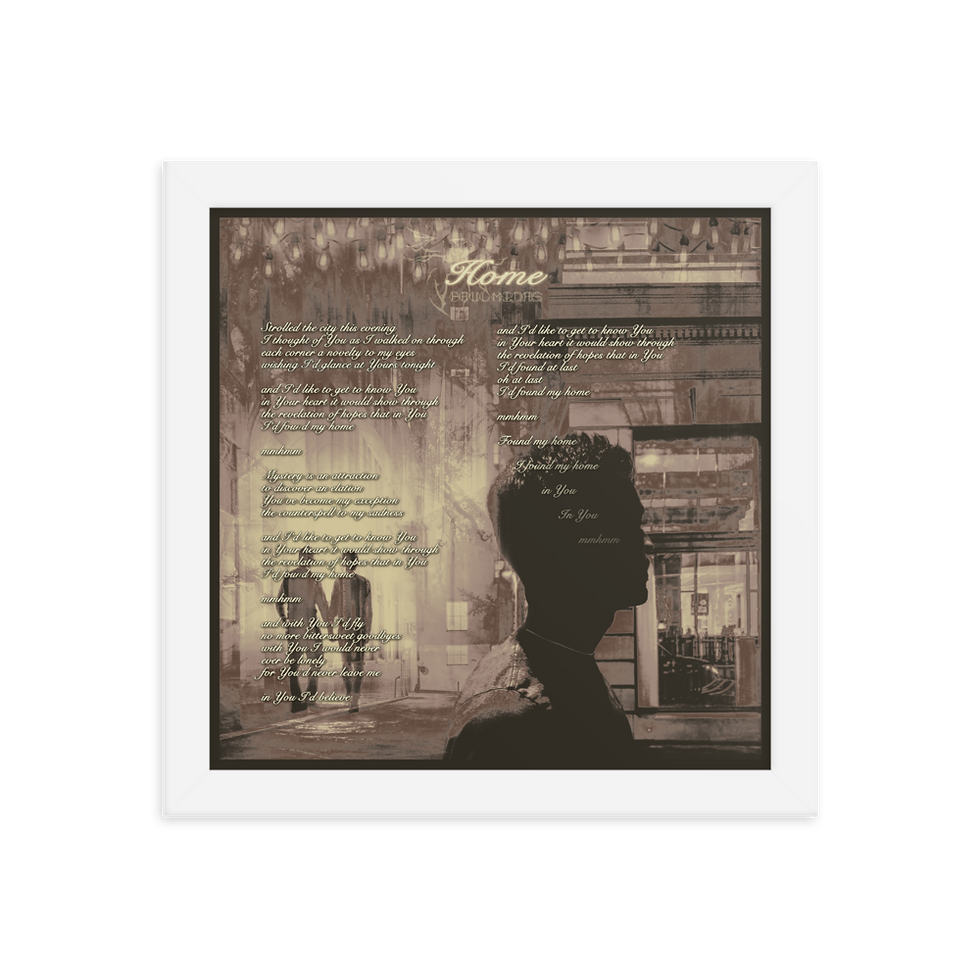 Thumbnail: Home Lyrics Framed poster