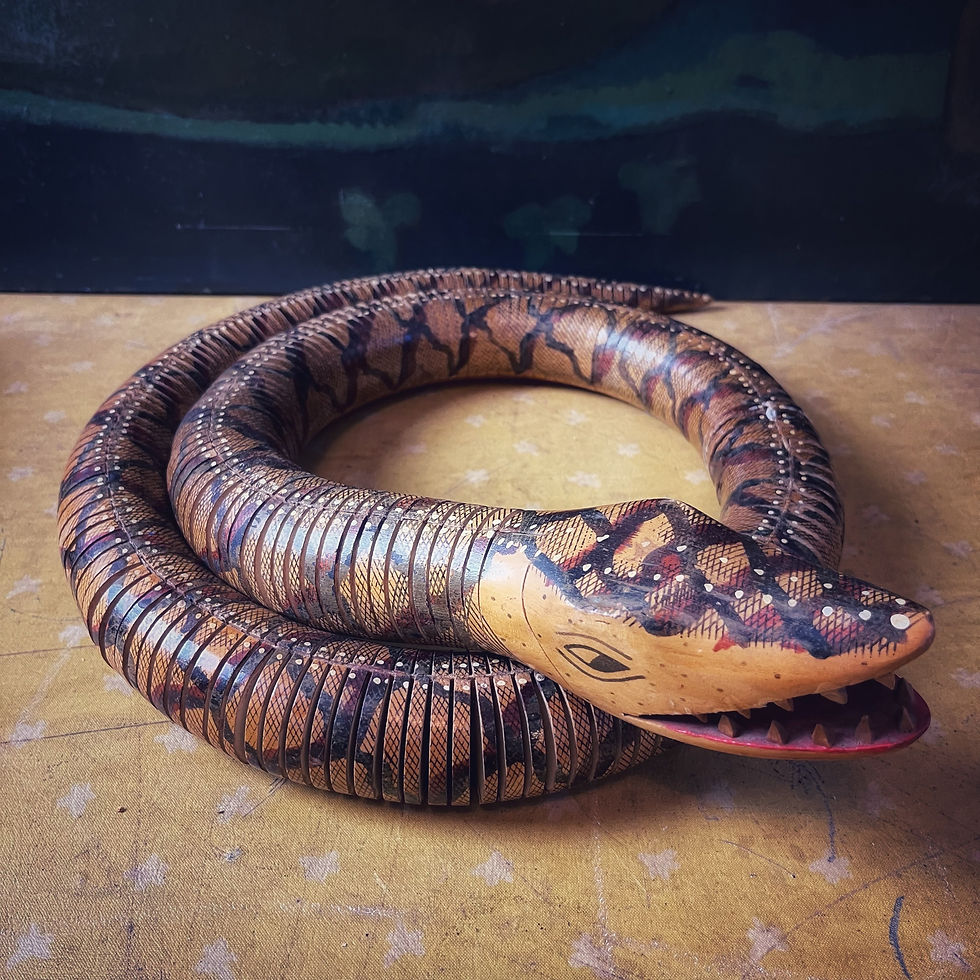 Thumbnail: Antique Folk Art Snake 