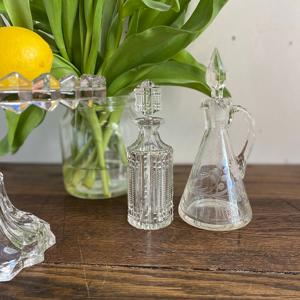 Thumbnail: Small Antique Cut Glass Bottle