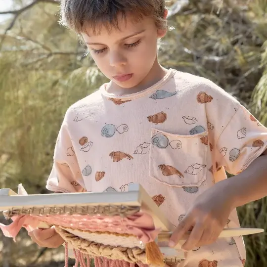 Miniaturbild: Play Up T-Shirt aus Baumwolle "Muscheln"