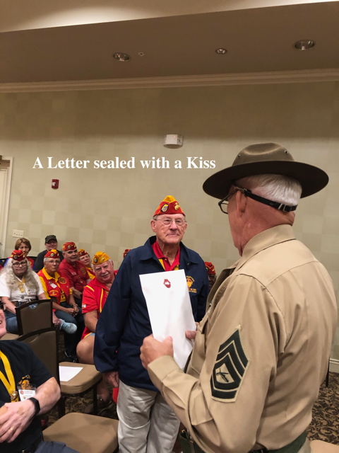 A letter sealed with a kiss