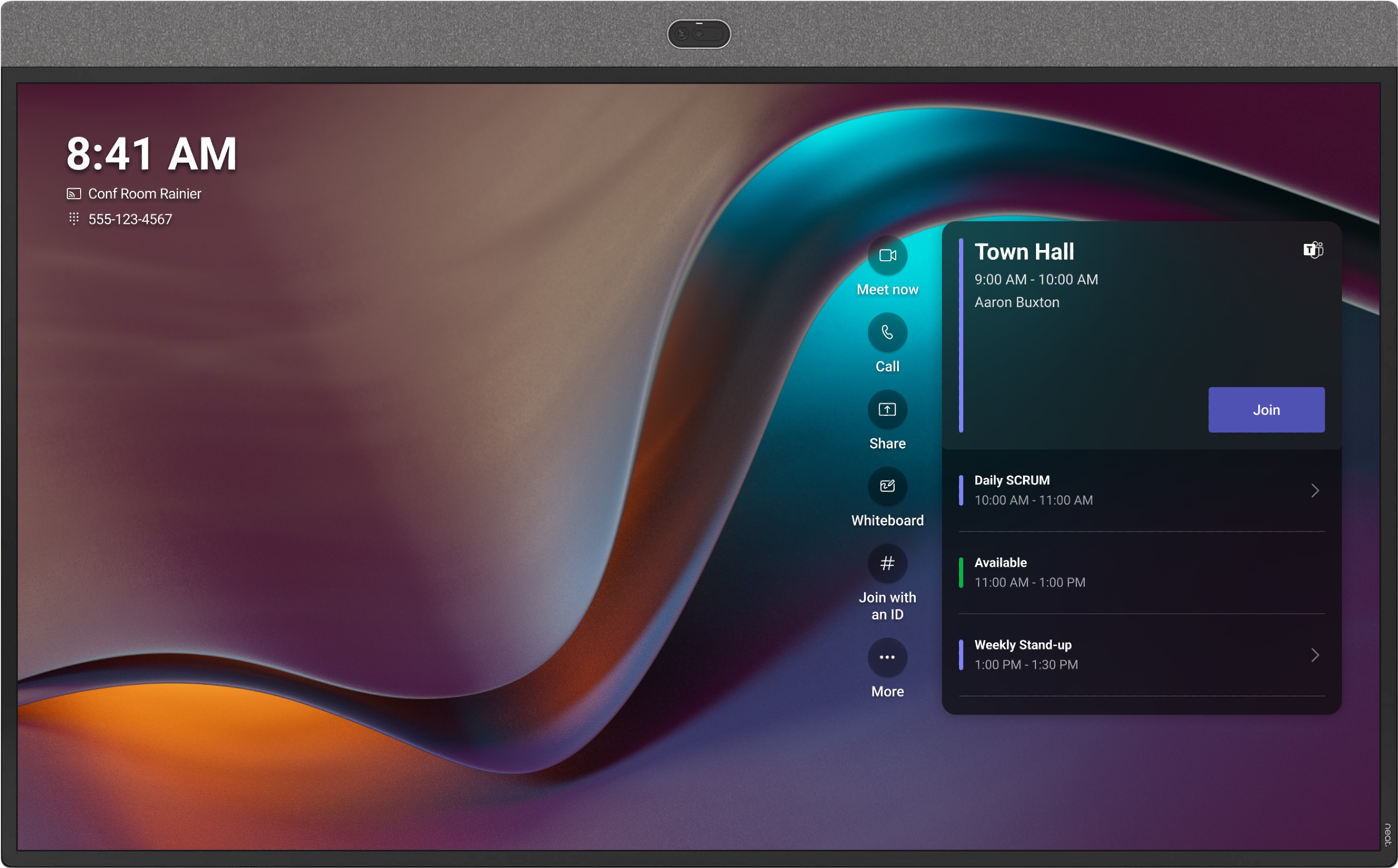 Microsoft Teams Room 會議室整合方案，支援多方視訊會議、螢幕共享與智慧協作