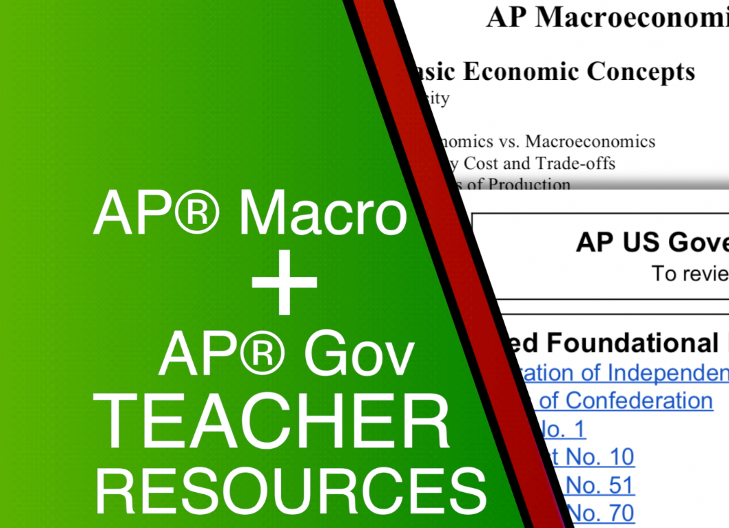 Ap Macro Ap Gov Teacher Resources 2020 Acdcecon