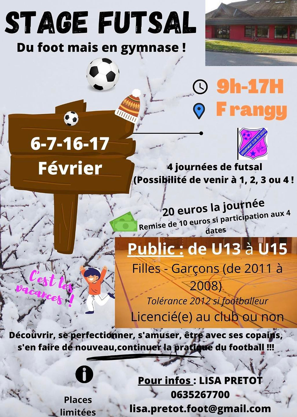 STAGE DU FOOT EN SALLE
