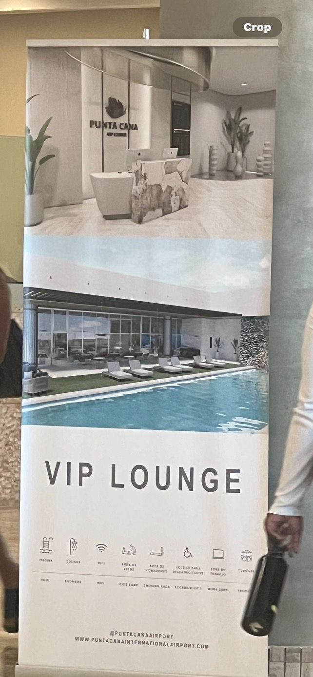 Available amenities in the Punta Cana VIP Lounge
