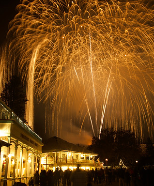 Fireworks Display Over Winthrop