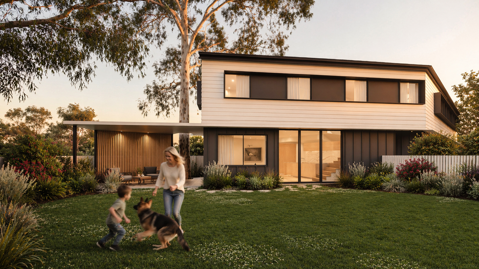 Contemporary Minimalist Duplex / Dual Occupancy.