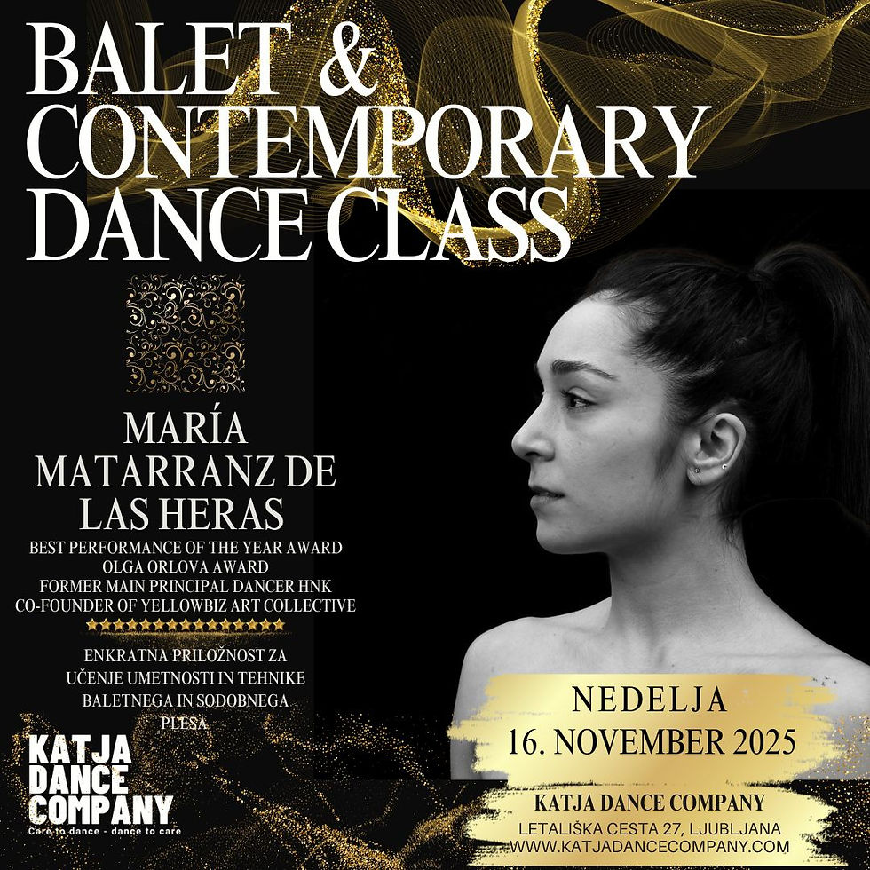 Balet in Contemporary klas z Marío Matarranz de las Heras