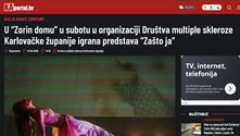 Prejeli smo: KAportal.hr - U “Zorin domu” u subotu u organizaciji Društva multiple skleroze Karlovačke županije igrana predstava “Zašto ja”