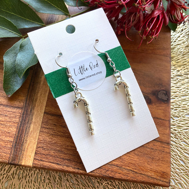 Candy Cane Twist Earrings