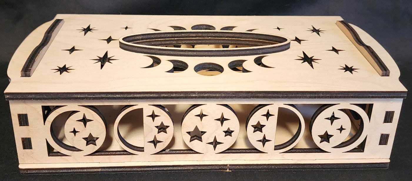 Tissue Box w/ Moon & Stars