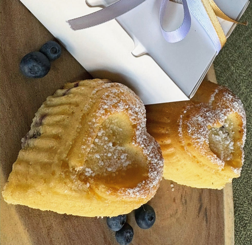 Thumbnail: Heart-Shaped Mini Blueberry & Lemon Cakes