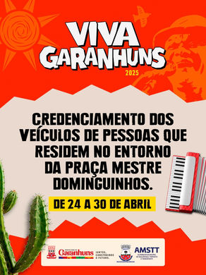 AMSTT REALIZARÁ CREDENCIAMNTO PARA VEÍCULOS DE PESSOAS QUE RESIDEM NO ENTORNO DA PRAÇA MESTRE DOMINGUINHOS 