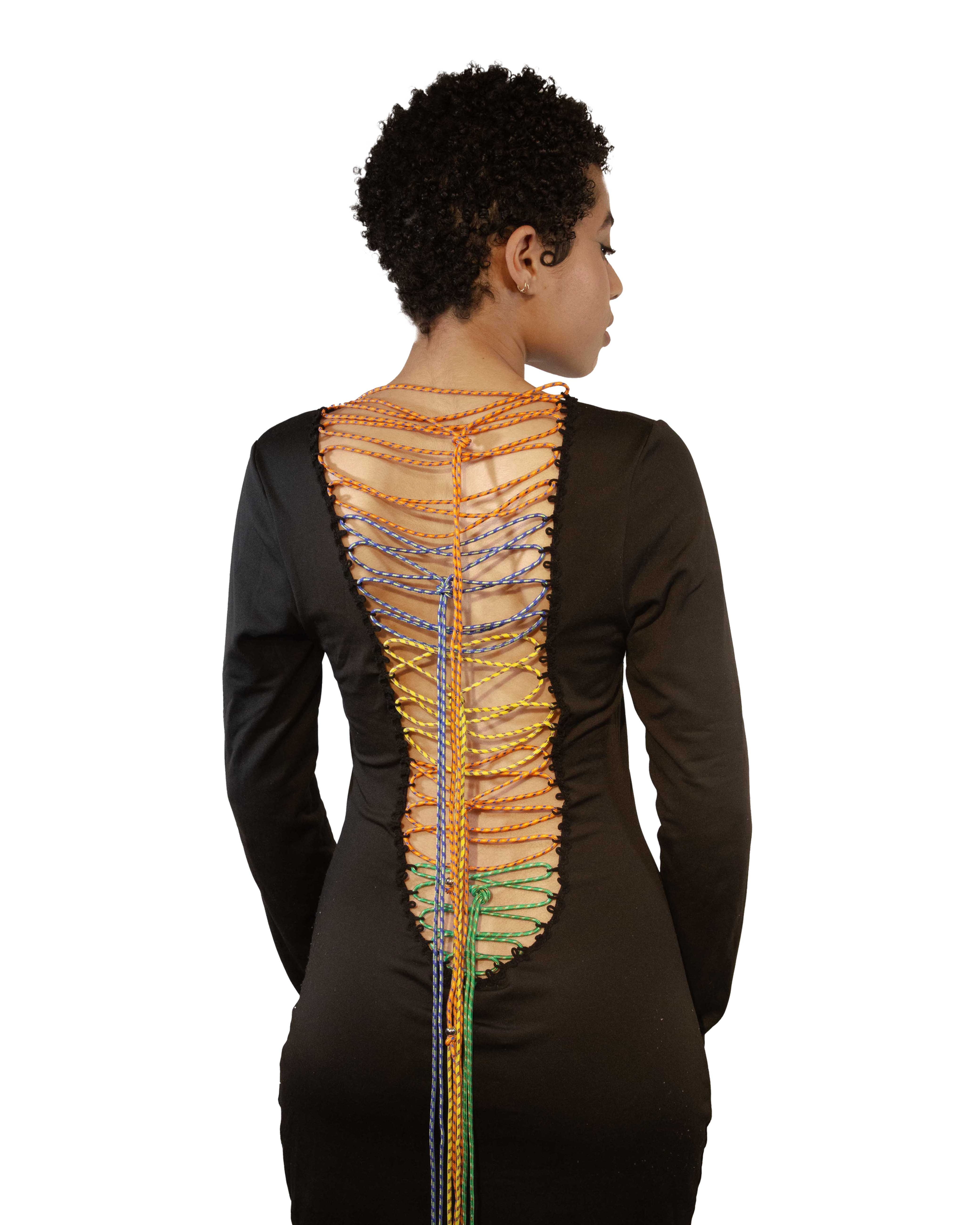 Backless paracord dress