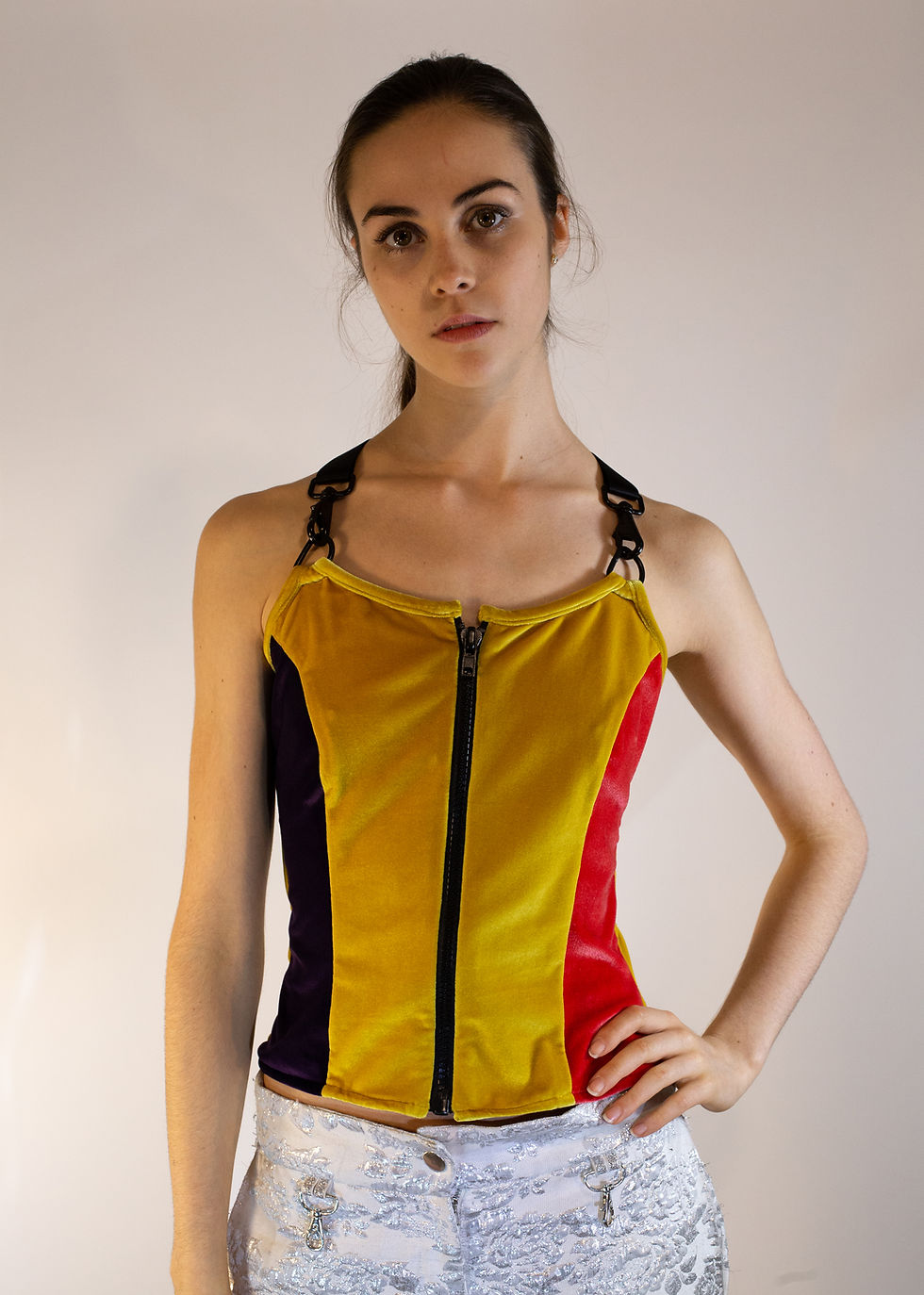 Thumbnail: Zip-up Velour Rave Top