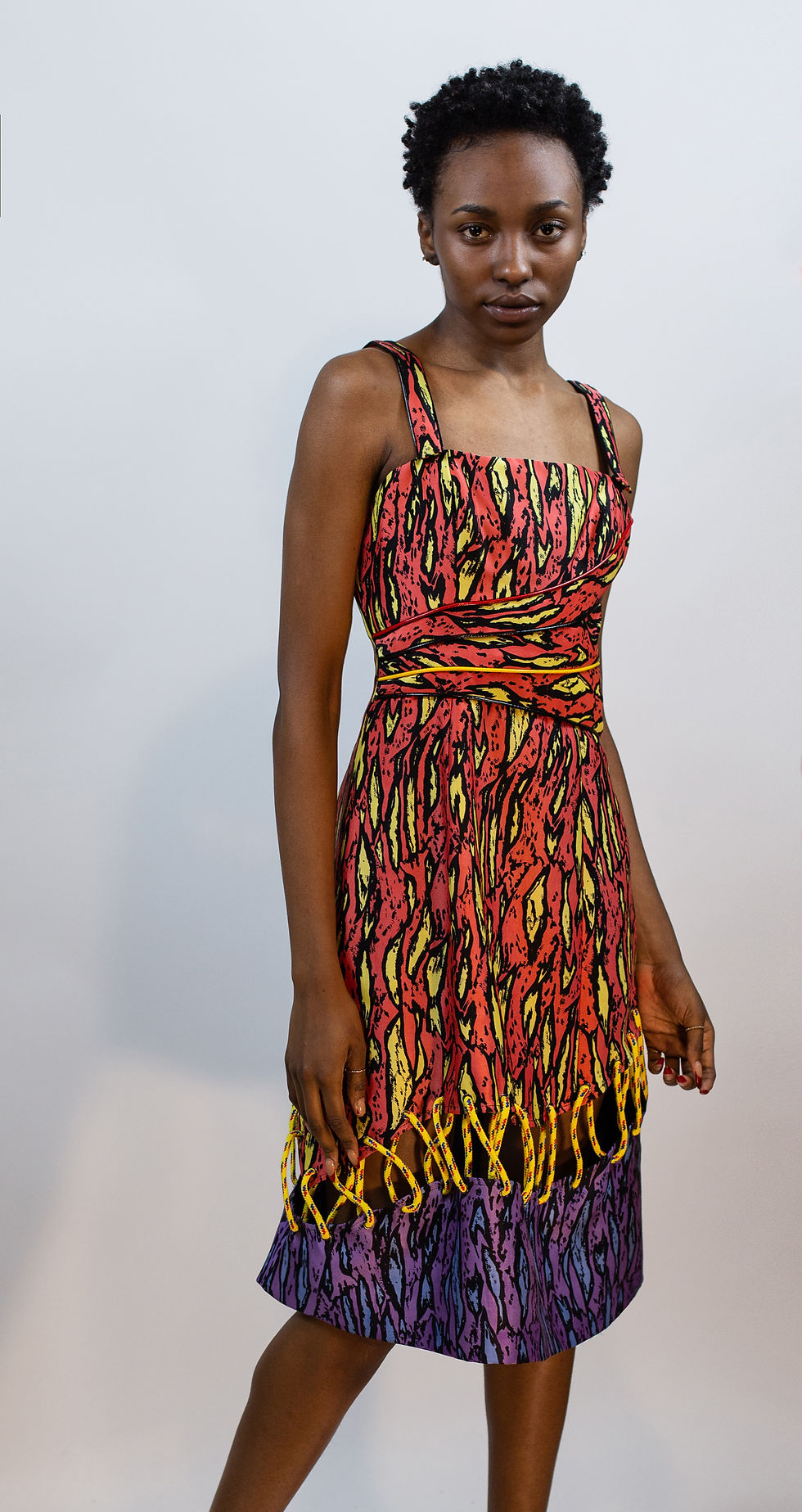 Thumbnail: Insanely Cool Printed Cording Dress