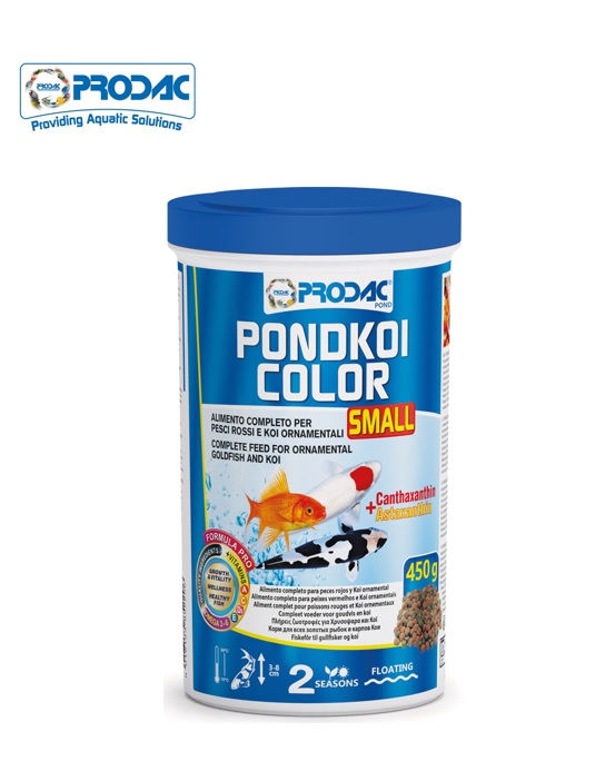 מזון מחזק צבע לדגי קוי PRODAC PONDKOI COLOR SMALL 1.2L | atlantis-ponds