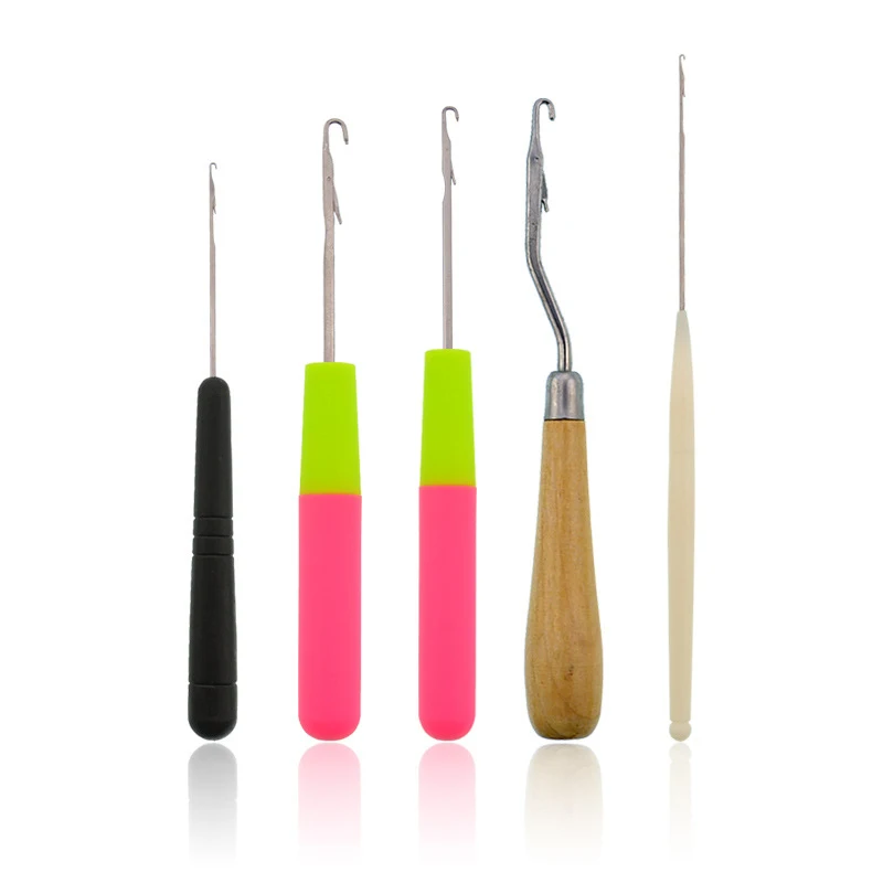 Thumbnail: Sewing Craft Crochet Hook Needles 5Pcs Set with Latch & Micro French Branding Ha